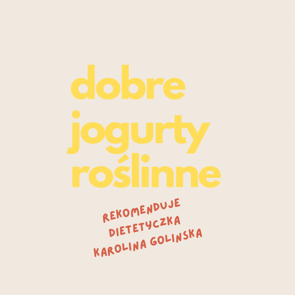 jogurty roślinne