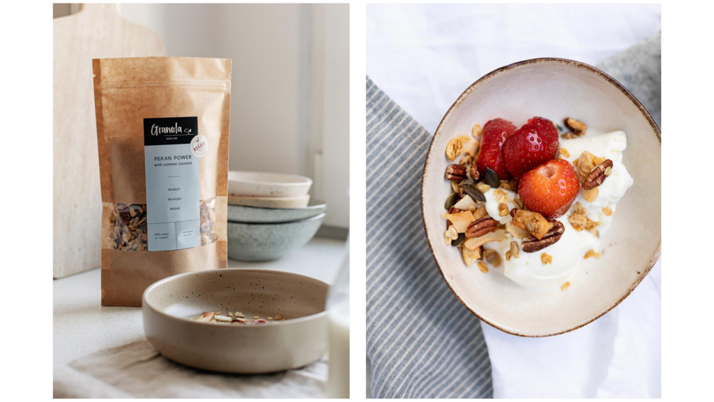 granola pekan power z lodami
