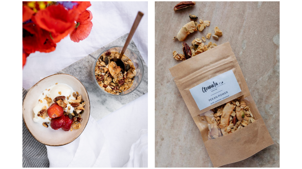 granola pekan power z lodami