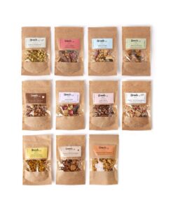 Zdjęcie mini paczek granoli. Wszystkie smaki granoli.