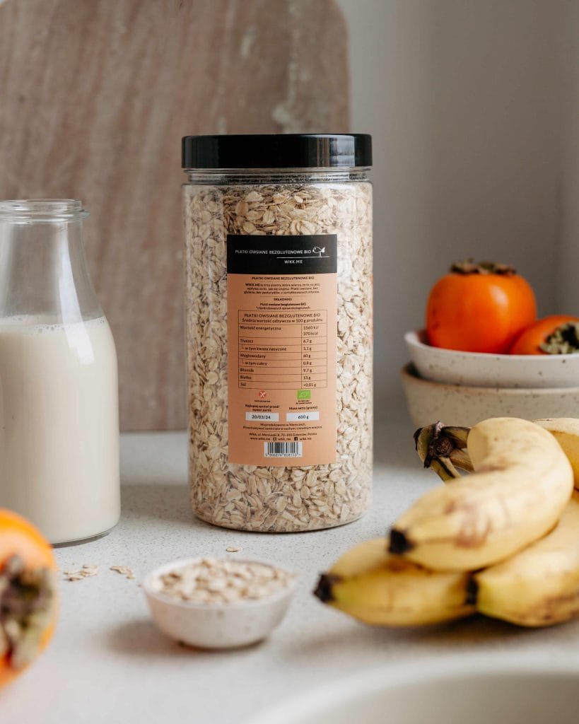 Bezglutenowe płatki owsiane BIO ze znakiem jakości DEMETER