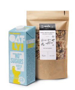 paczka granoli bez cukru i mleko bez cukru