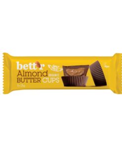 Pralinki wypełnione masłem migdałowym Bio – Bett’r Bio ALMOND BUTTER CUPS 3x13g - Wikk.me
