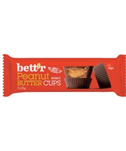 Pralinki wypełnione masłem orzechowym Bio – Bett’r Bio PEANUT CREAM CUPS BIO 3x13g - Wikk.me