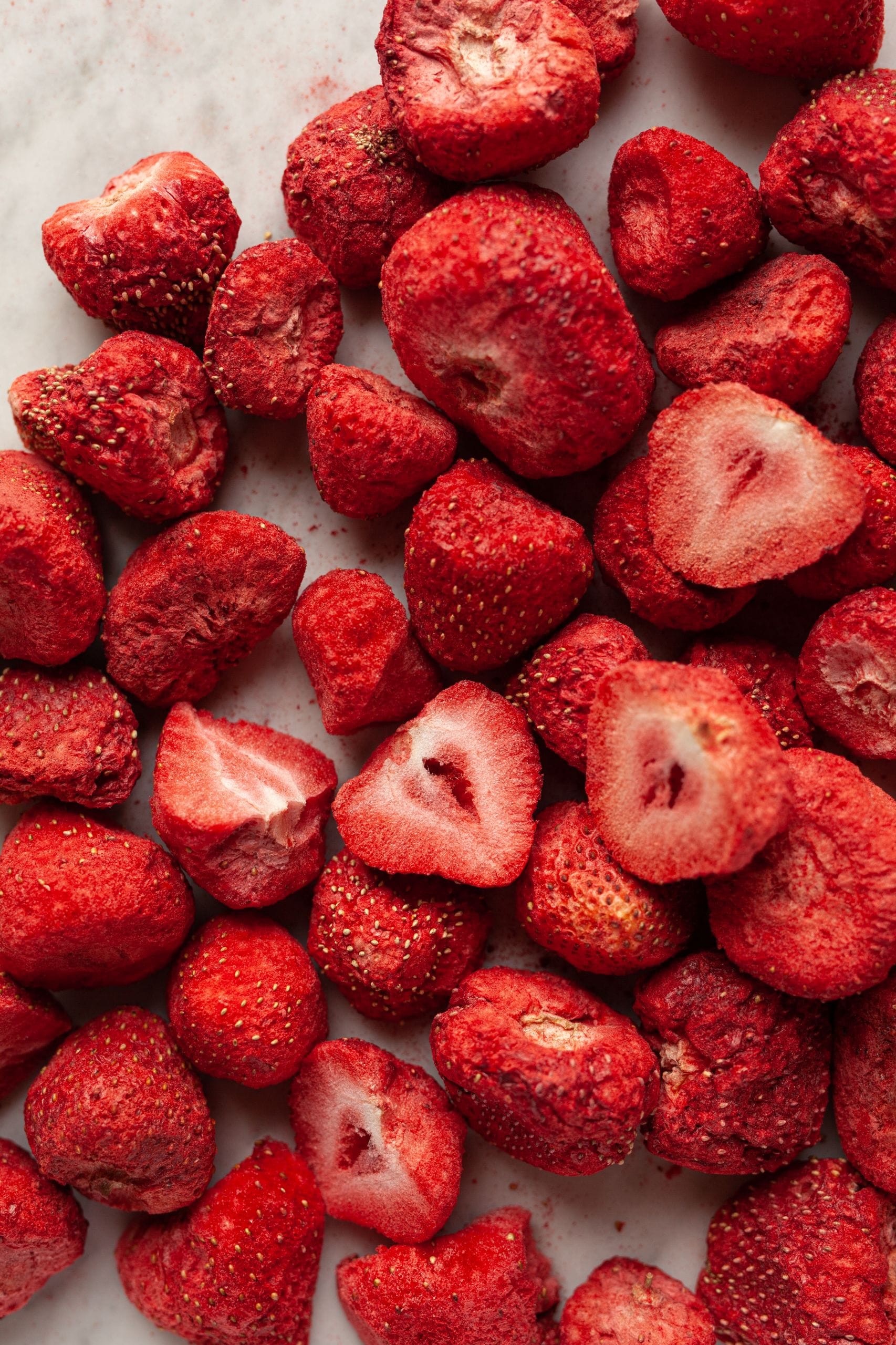 całe truskawki liofilizowane