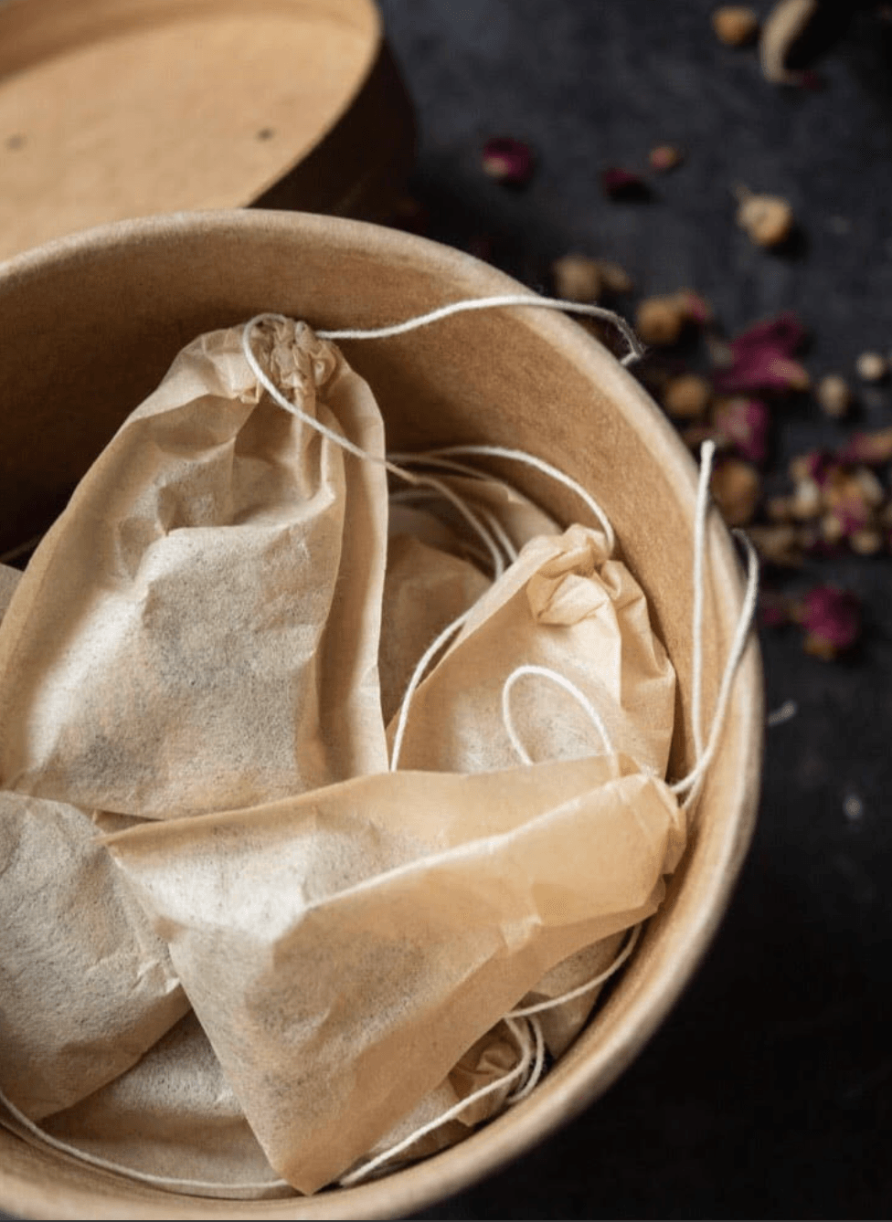 herbatki w biodegradowalnych torebeczkach